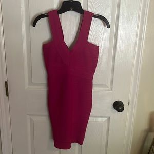 Cocktail dress small magenta bebe